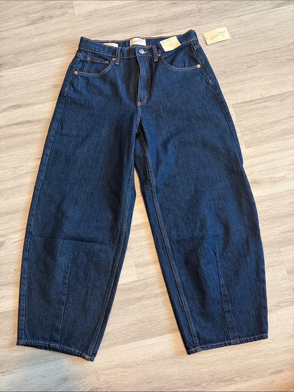 Universal Thread High Rise East Barrel Ankle Jeans - Dark Wash